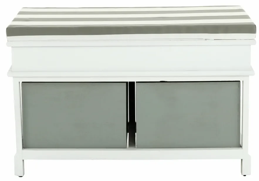 Kondela Seat Bench 2 biela / sivá