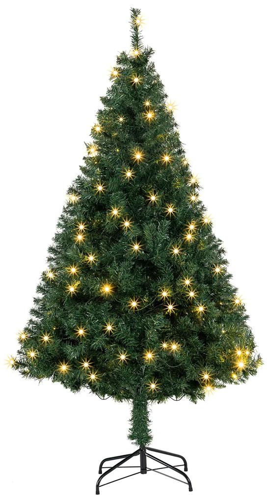 Juskys Umelý vianočný stromček s LED sviečkami - 180 cm
