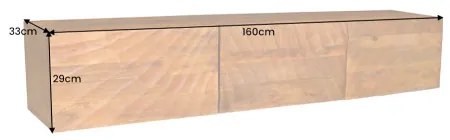 TV-skrinka 43238 Scorpion 160cm Drevo Mango  - Komfort-nábytok