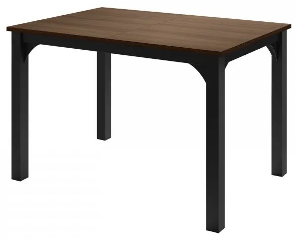 Rozkladací jedálenský stôl Limaino 120, Farby: čierna / dub craft zlatý