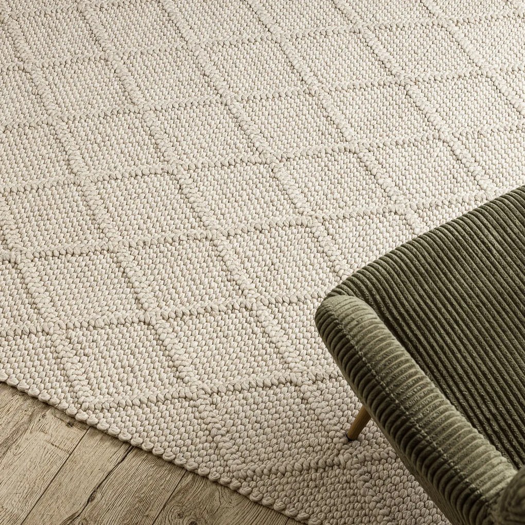 Kusový koberec Tahar 99001B cream, 200x290, biela, obývacia izba, Dywany Łuszczów