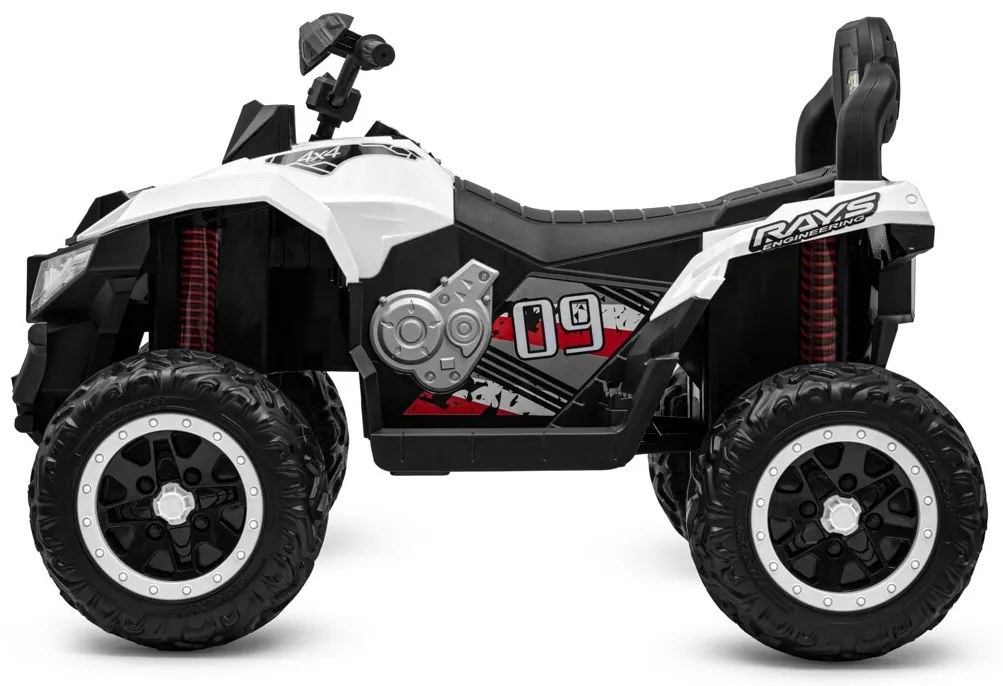 Detská elektrická štvorkolka Baby Mix RAVE 4x4 biela
