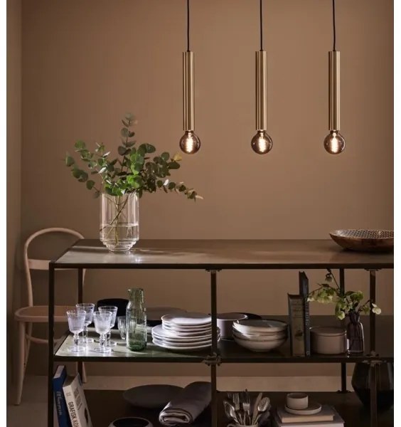 Markslöjd 108261 - Luster na lanku SENCILLO 3xE27/40W/230V zlatá