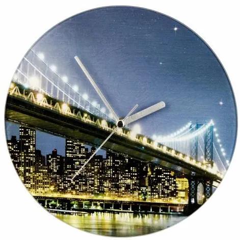 WENKO 57027 Nástenné hodiny 27 cm - Brooklyn Bridge