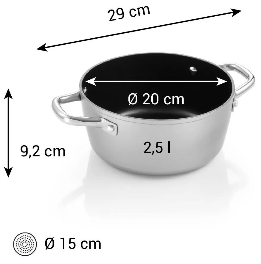 Tescoma Kastról GrandCHEF+ pr. 20 cm, 2,5 l, pr. 20 cm