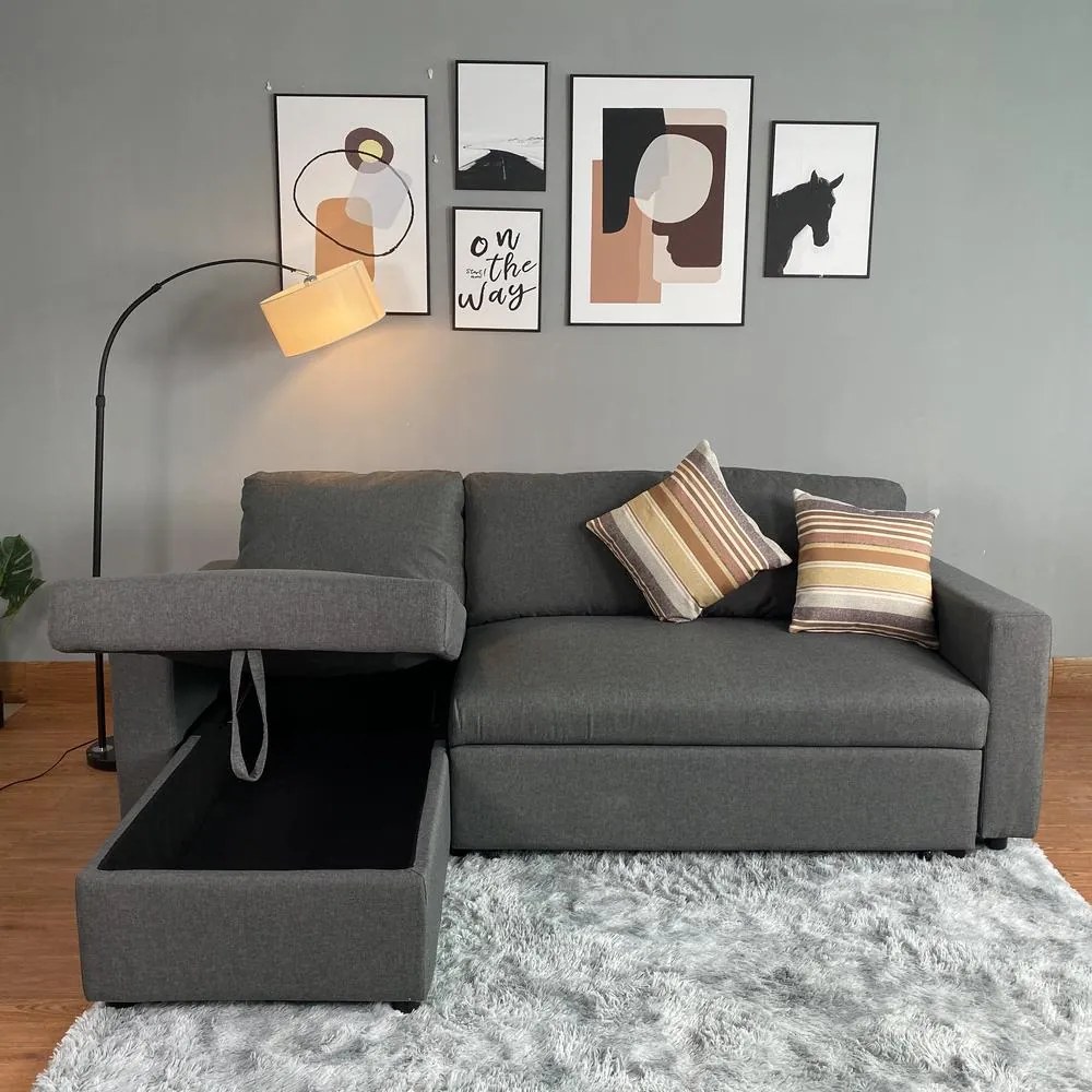 Rozkladacia rohová súprava KIMBERLAND s úložným priestorom