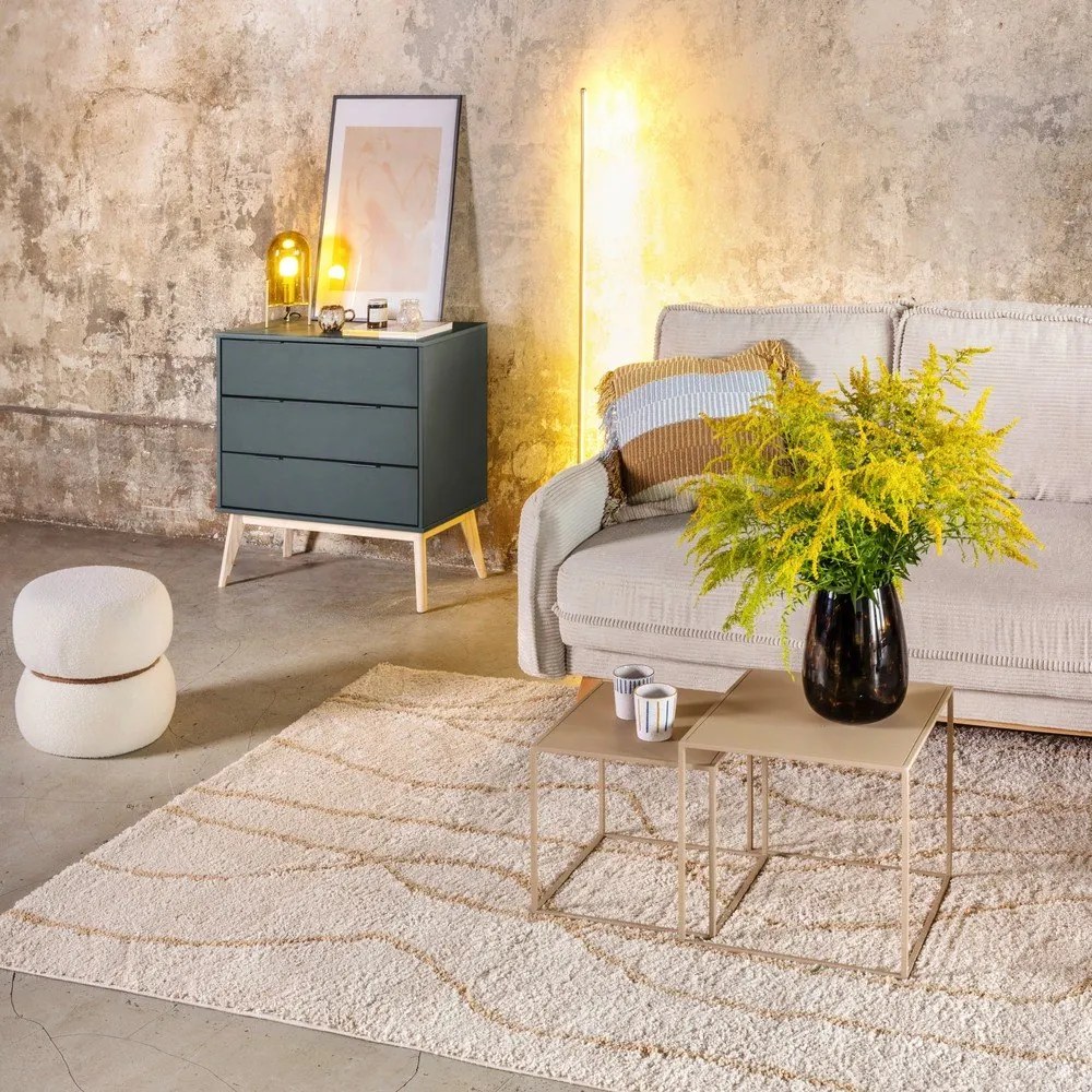 Krémovobiely koberec 120x180 cm Routa – Universal