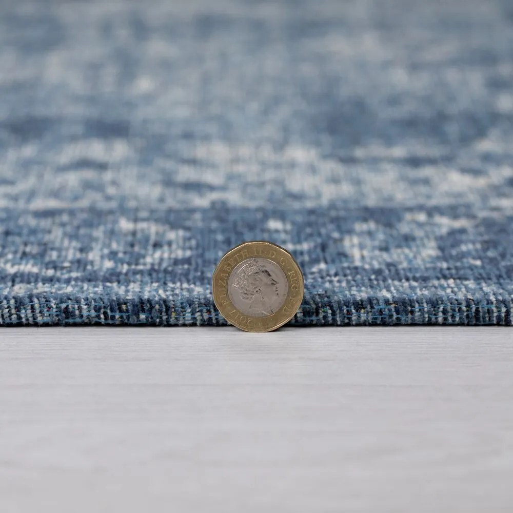 Flair Rugs, Kusový koberec Manhattan Antique Blue, 200x290, modrá, obývacia izba