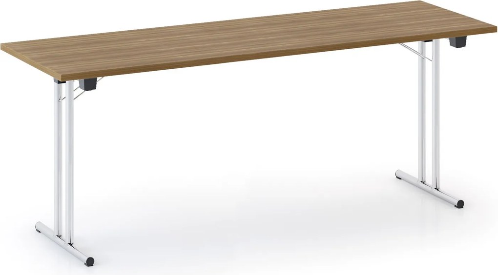 Skladací konferenčný stôl FOLDING, 180x80 cm, orech