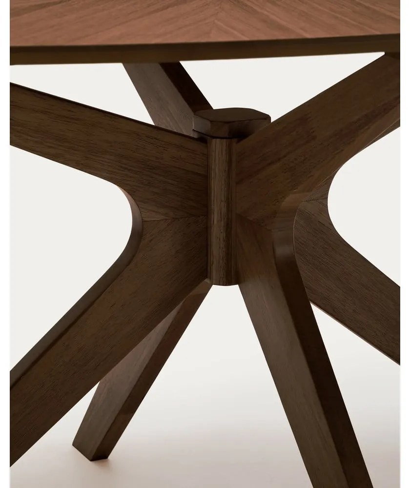 Jedálenský stôl s doskou v dekore orechového dreva 110x180 cm Naanim – Kave Home