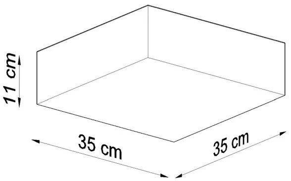 Stropné svietidlo HORUS 35 2xE27/60W/230V biela