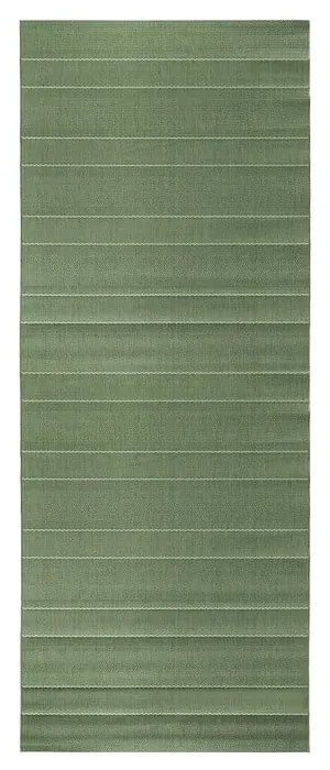 Zelený behúň vhodný aj do exteriéru Hanse Home Sunshine, 80 × 300 cm