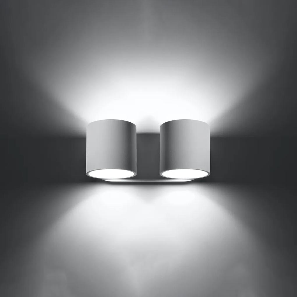 Sollux Lighting Nástenné svietidlo ORBIS 2 biele