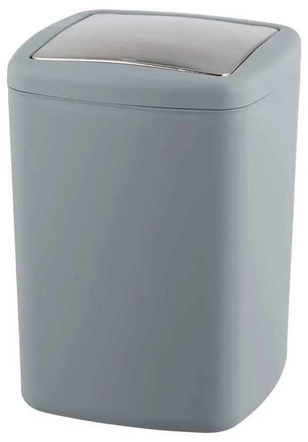 Sivý odpadkový kôš Wenko Barcelona L, výška 28,5 cm