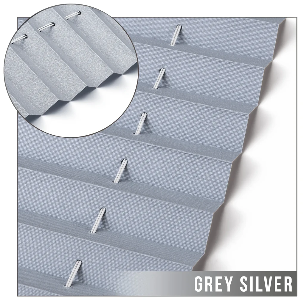 Dekodum Neinvazívna termoizolačná plisovaná roleta grey silver Šířka (cm): 45