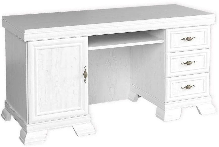 Písací stôl Kora KB biely