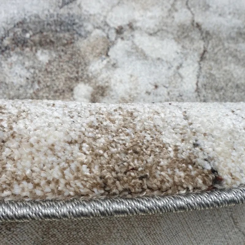 Spoltex, Kusový koberec Universe 841-86 grey/beige kruh, 160x160 (priemer) kruh, šedá, obývacia izba