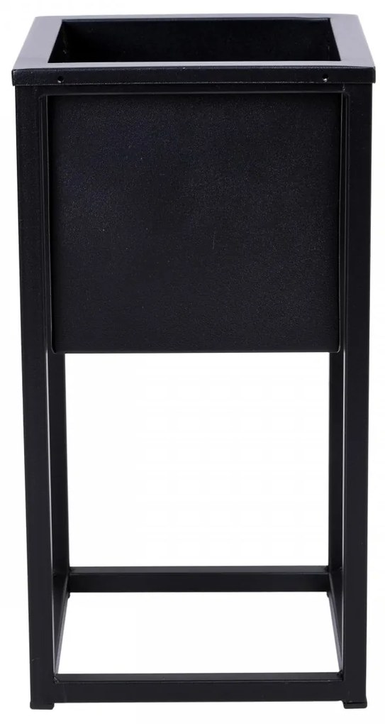 Kvetináč na stojane CONCOVE 40 cm čierny