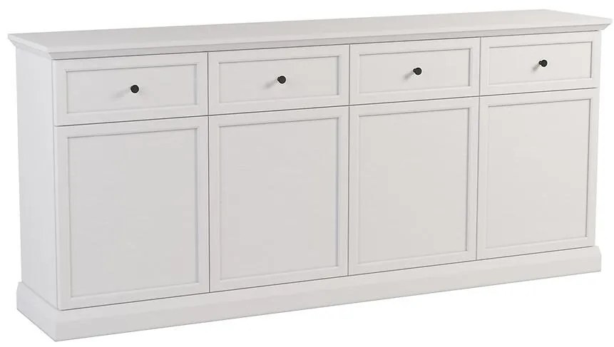 Komoda Lucca K4D4S biela opálová