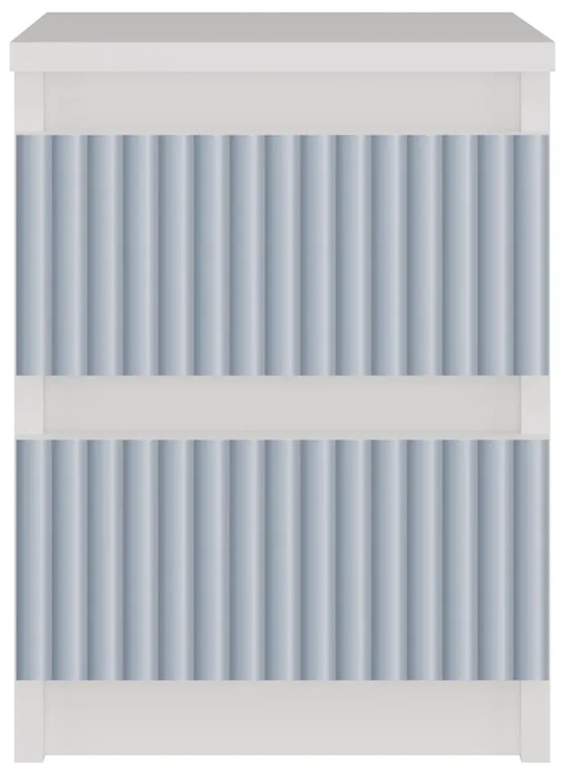 Detský nočný stolík MALWA M2 ARTESO bielo-modrý