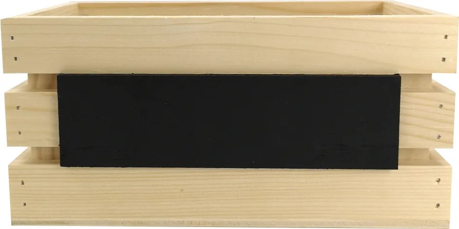 AMADEA Drevená debnička na bylinky z masívneho dreva s možnosťou popisu, 24x14x11,5 cm