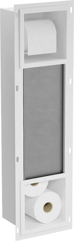 Mexen X-Wall-BP držiak toaletného papiera so zásobníkom, Biela - 1924