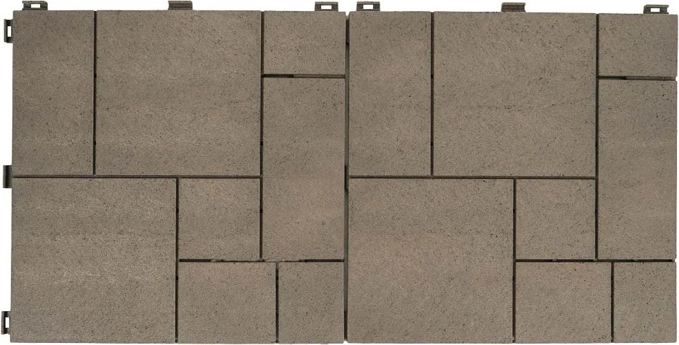 Multy Home Gumová dlaždica STONE MOSAIC 30 x 30 cm, hnedý dub