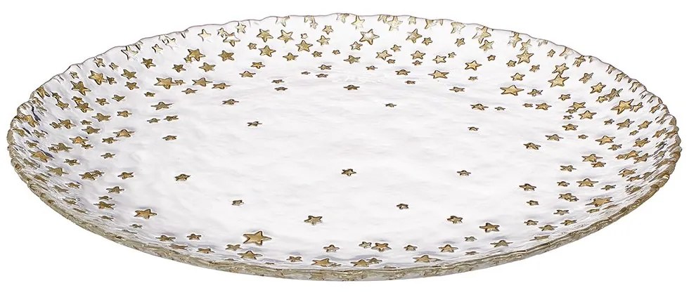 STARS Tanier so zlatými hviezdami 32 cm