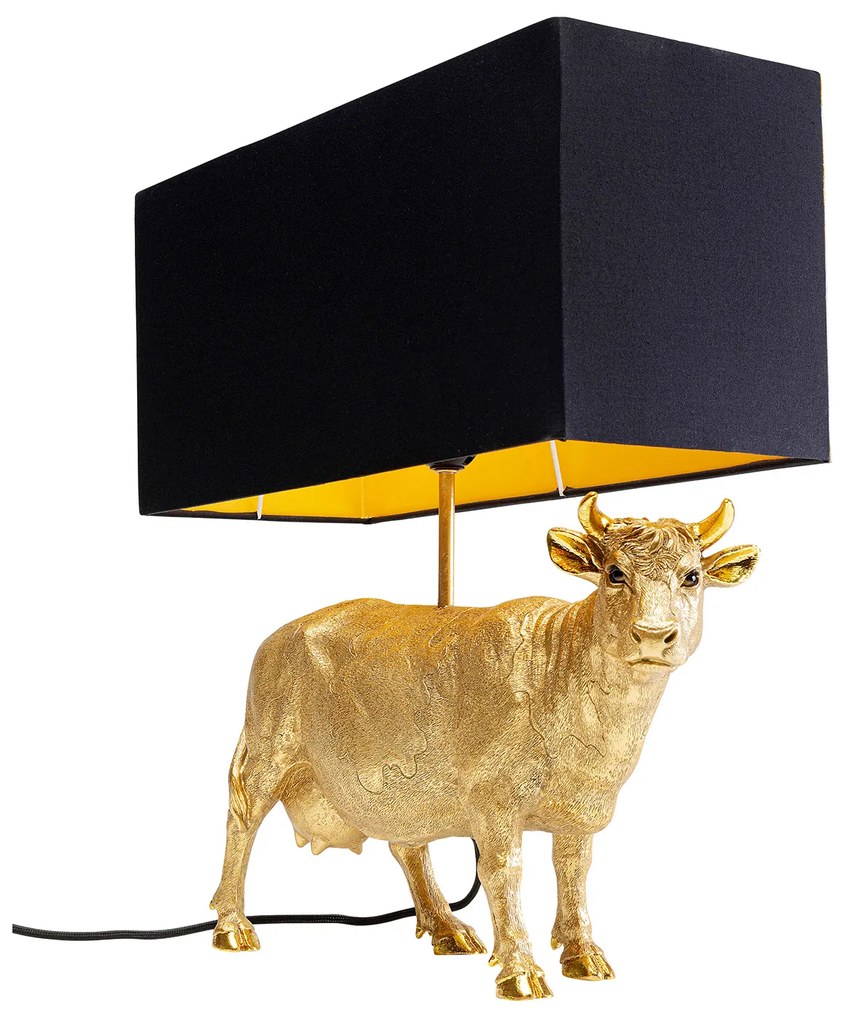 Cow stolová lampa zlatá 52 cm