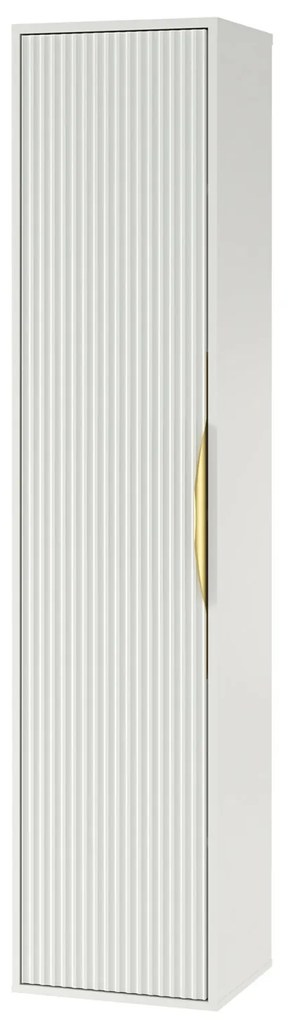 Závěsná koupelnová skříňka Avila 38 cm bílá/zlatá