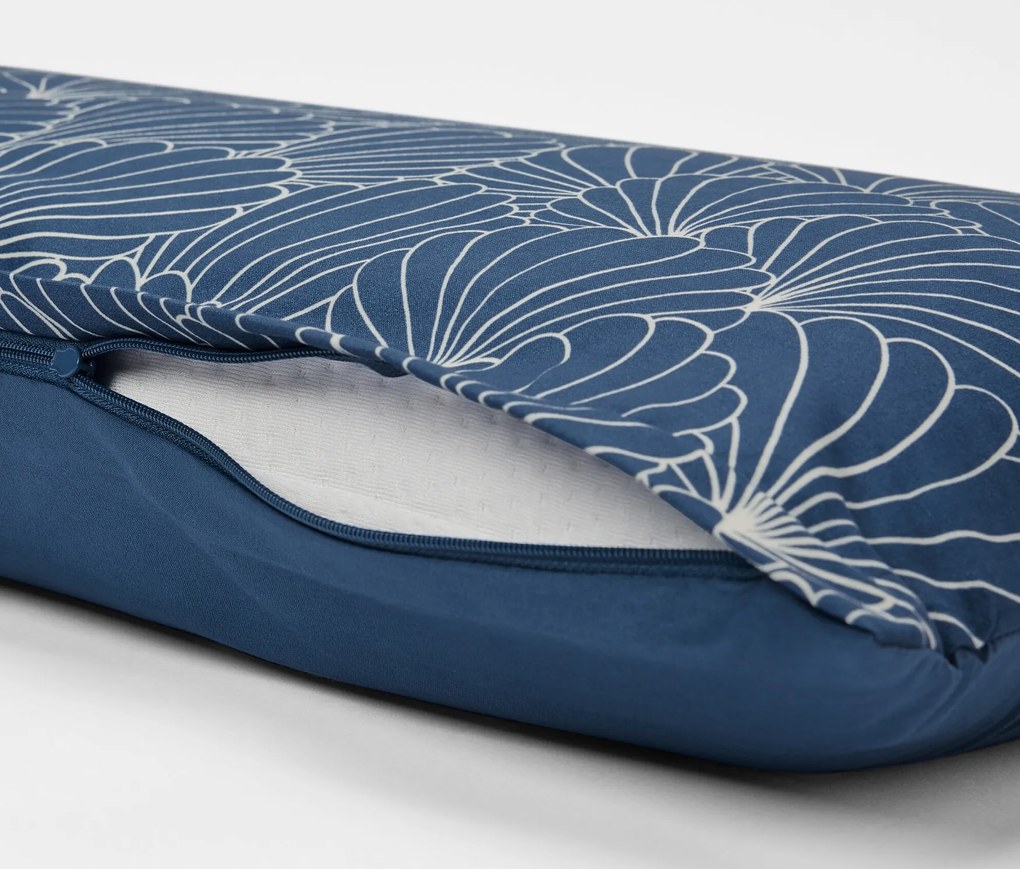 Obliečky na vankúše z mikrovlákna, modré, 2 ks, cca 80 x 40 cm