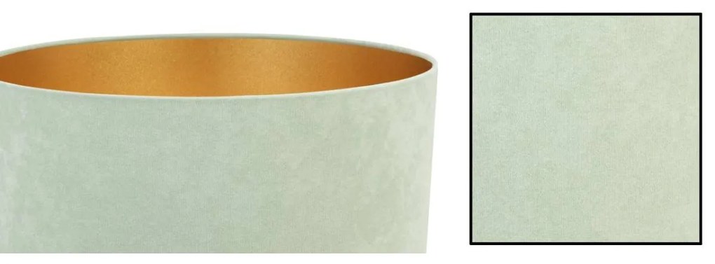 Závesné svietidlo MEDIOLAN, 1x pistáciové/zlaté textilné tienidlo, (výber z 2 farieb konštrukcie), (fi 44cm)