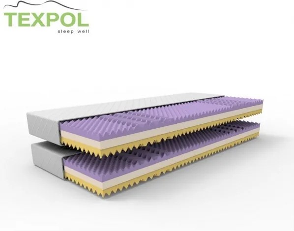 TEXPOL Penový matrac SCARLET 1+1 Veľkosť: 200 x 100 cm, Materiál: Aloe Vera
