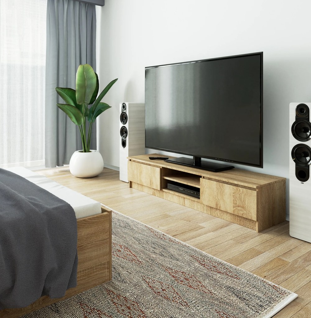 TV stolík Katalina (dub sonoma). Akcia -12%. Vlastná spoľahlivá doprava až k Vám domov. 1069081