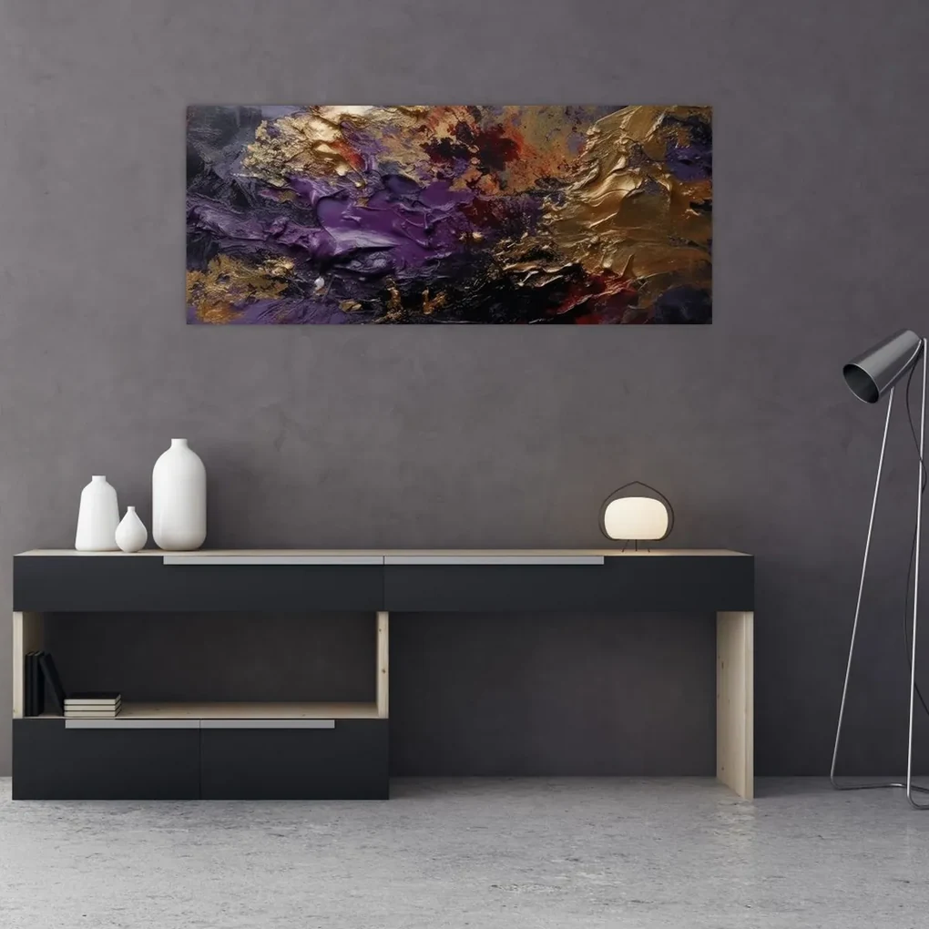 Obraz - Textúrovaná abstrakcia (120x50 cm)