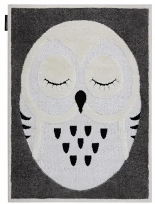 Koberec JOY Owl sivý / krém