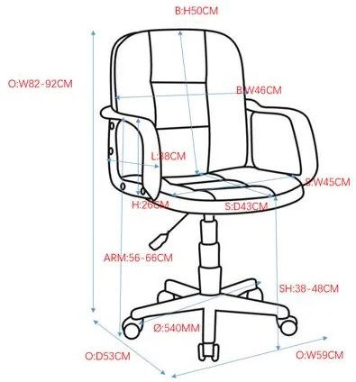 Kancelárska stolička BASIC