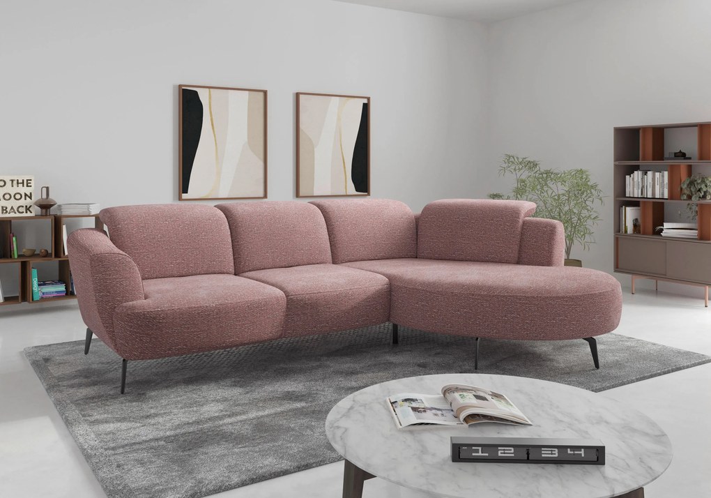 XXXLutz ROHOVÁ SEDAČKA, textil, baklažánová Sit & More - Sedačky - 000144018563