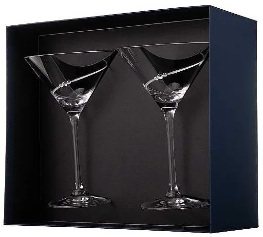 Diamante Silhouette poháre na martini 210 ml, 2 ks