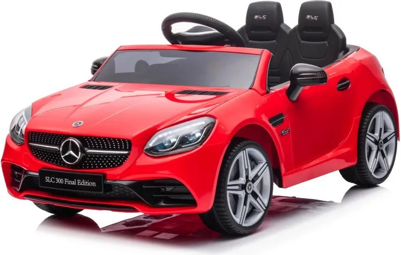 LEAN CARS Elektrické autíčko Mercedes SLC 300 LED MP3 červené