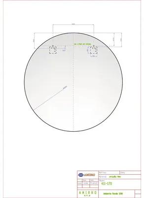 LED okrúhle zrkadlo do kúpeľne Ambiente Ronde Ø 120 cm