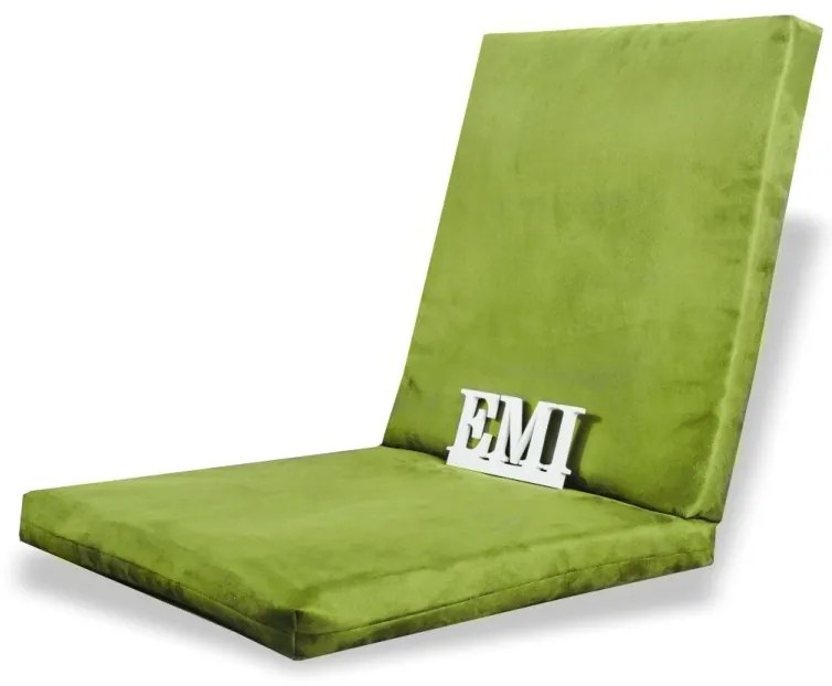 Poduška na stoličku zelená EMI, 60x40x5 cm