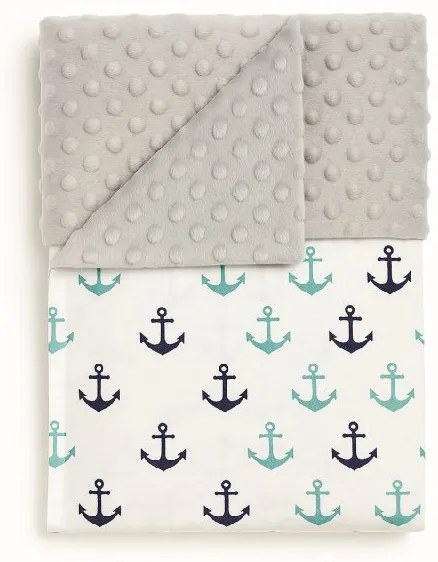 INTERMEDIC SK Deka Kotva/minky sivá 100x75 cm