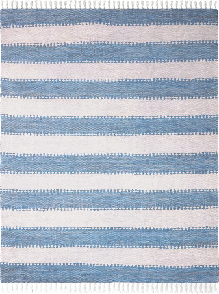 My Flair, Kusový koberec Ashram Hellblau, 140x200, modrá, chodba / predsieň