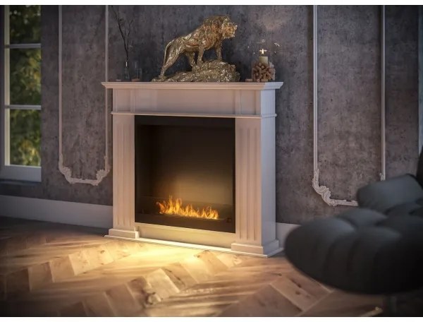 InFire - BIO krb 115x100 cm 3kW biela