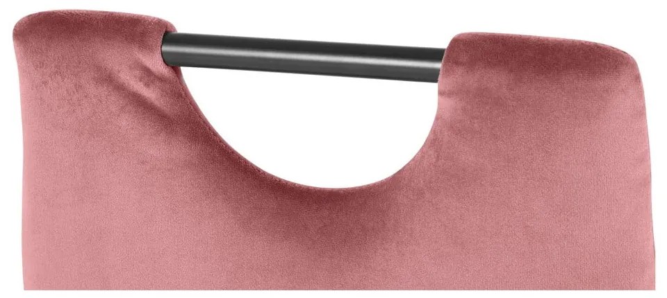 Tmavo ružové zamatové jedálenské stoličky v súprave 2 ks Mandy – Støraa