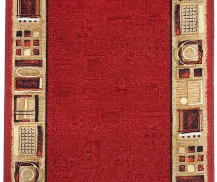 Koberce Breno Behúň JENA 10, šíře role 120 cm, červená, viacfarebná