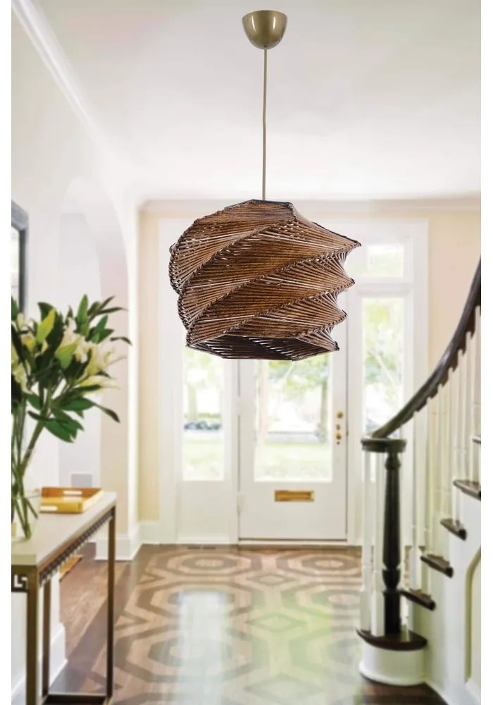 Svetlohnedé závesné svietidlo ø 32 cm Ruche – Opviq lights