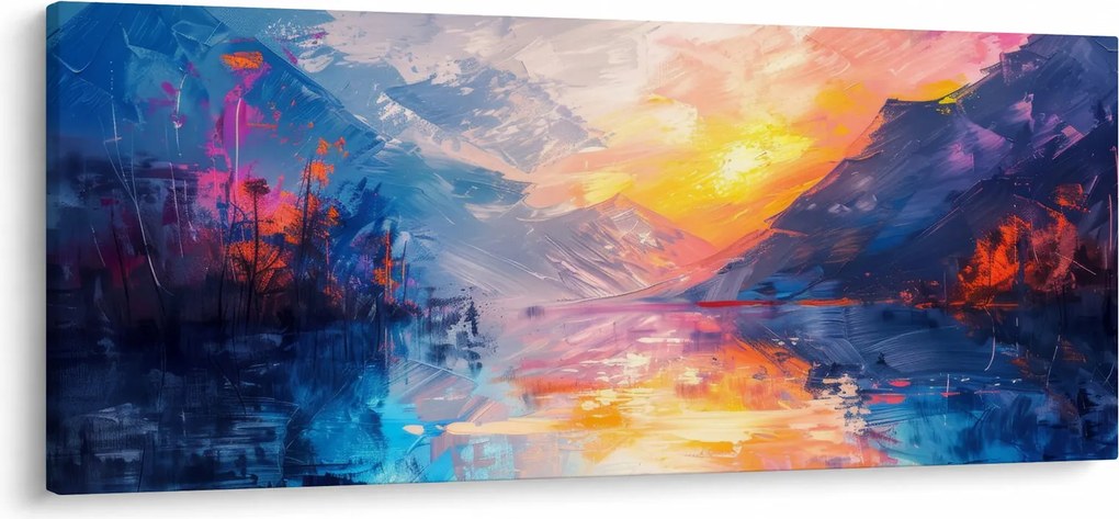 Obraz - Maľba krajiny (120x50 cm)