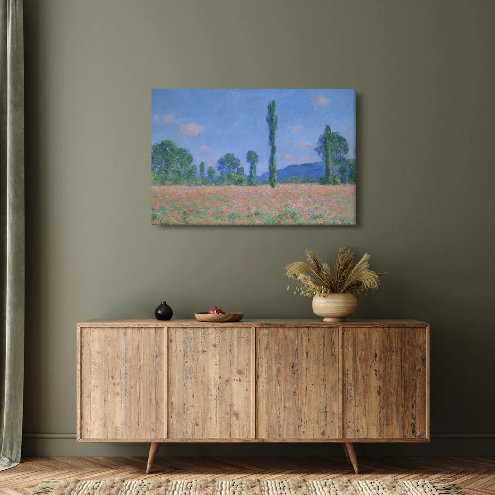 Obraz - Claude Monet, Poppy Field (Giverny), reprodukcia (90x60 cm)